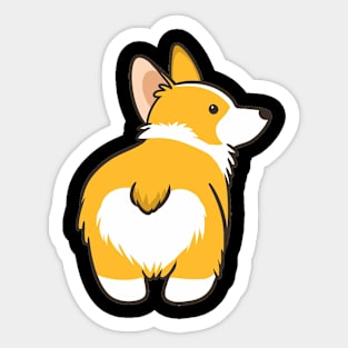 Cute Corgi Butt Sticker